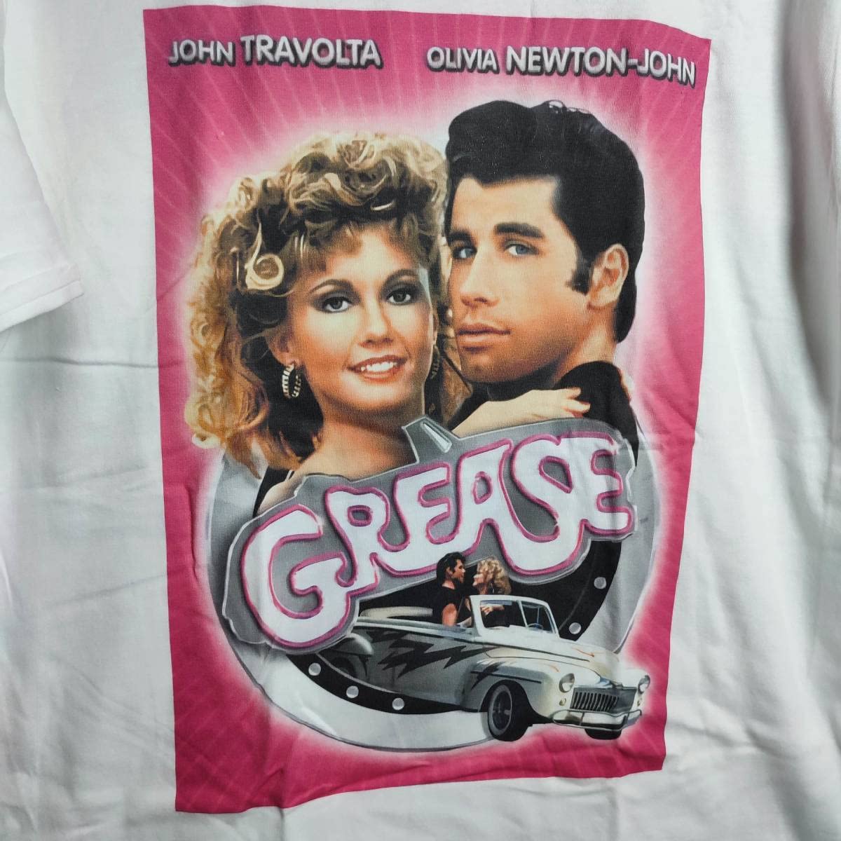 Amazon.co.jp: グリース Grease BIGプリントTシャツ Mサイズ 映画T